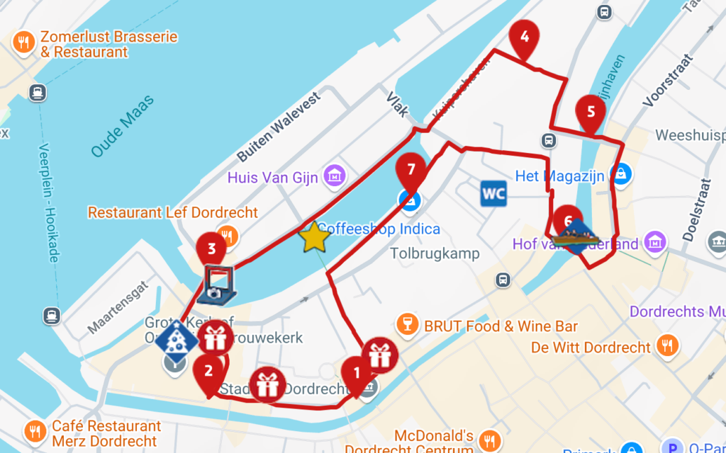 Dwaalspoor lichtjesroute Dordrecht 2024